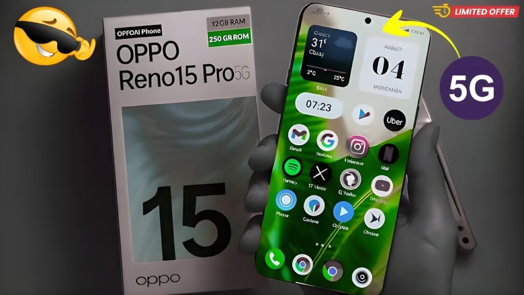New Oppo Reno 15 Pro 5G Revealed : High Performance 12GB RAM, 256GB Storage, and 80W Charging